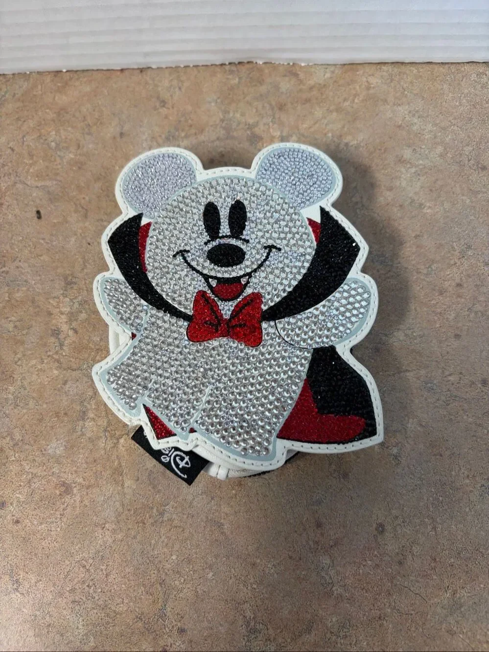 Disney Loungefly Mickey Mouse Vampire Rhinestone Coin Purse Halloween Handmade